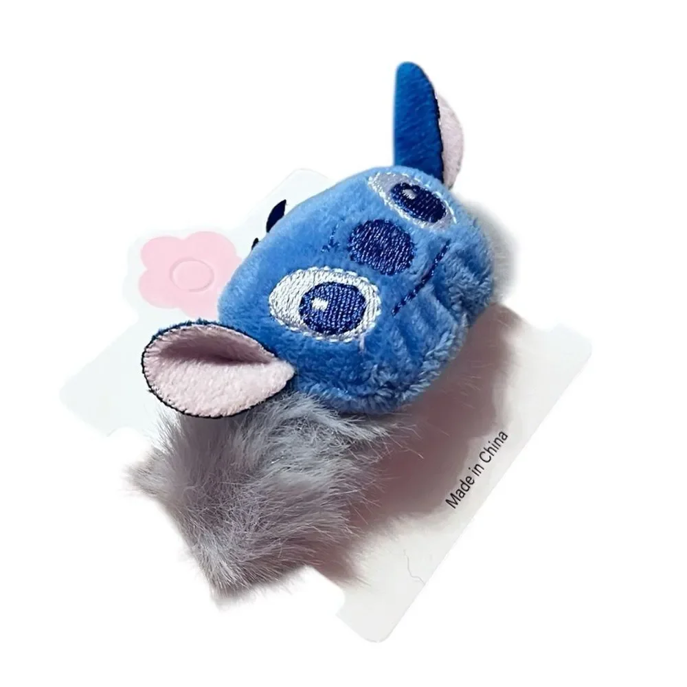 Blue Lilo And Stitch Furry Hair Scrunchie